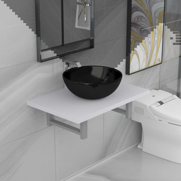  Two Piece Bathroom Furniture Set Ceramic White