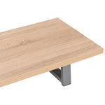 Two Piece Bathroom Furniture Set Ceramic Oak