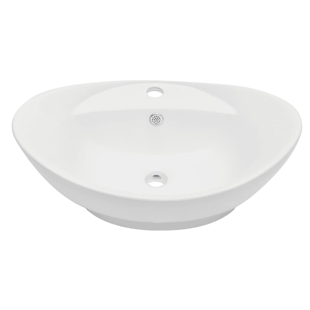 Two Piece Bathroom Furniture Set Ceramic Oak