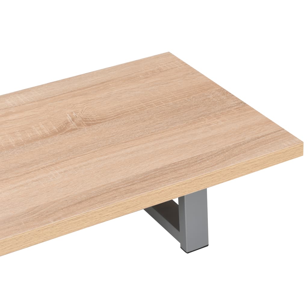 Two Piece Bathroom Furniture Set Ceramic Oak