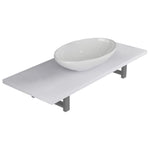 Two Piece Bathroom Furniture Set Ceramic White