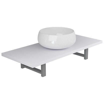Two Piece Bathroom Furniture Set Ceramic White