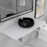 Two Piece Bathroom Furniture Set Ceramic White