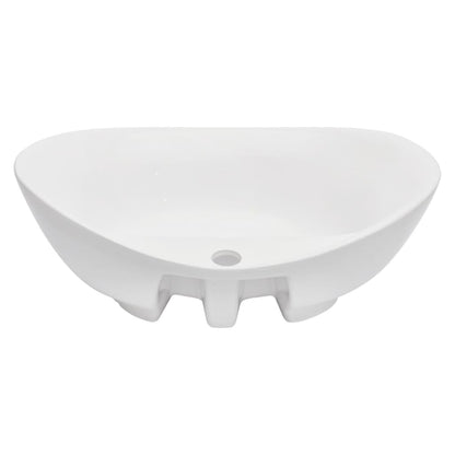 Three Piece Bathroom Furniture Set Ceramic Oak