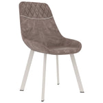 Dining Chairs 4 pcs Brown Leather