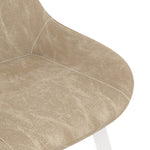 4 pcs Dining Chairs faux Leather, Cream