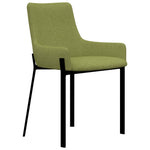 Dining Chairs 4 pcs Green Fabric