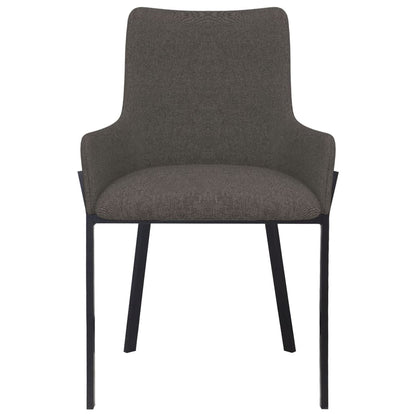 Dining Chairs 4 pcs Taupe Fabric