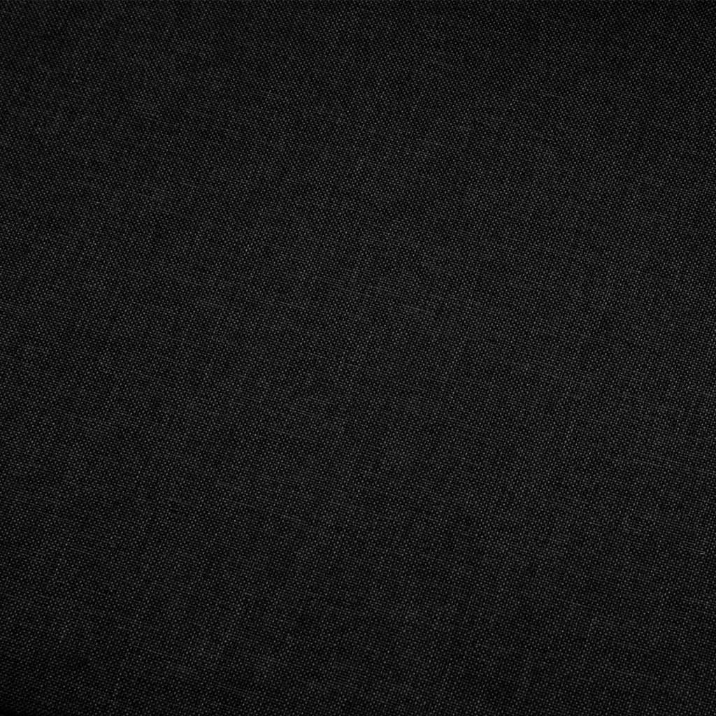 Corner Sofa Black Fabric