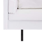 Corner Sofa Faux Leather White