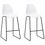 3 Piece Bar Set Plastic White