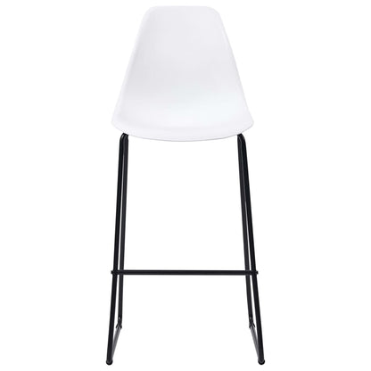 3 Piece Bar Set Plastic White