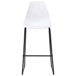 3 Piece Bar Set Plastic White