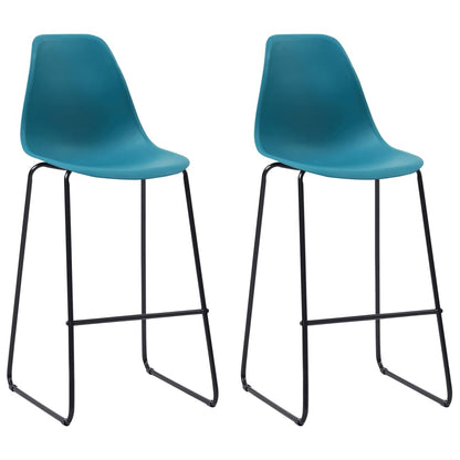 3 Piece Bar Set Plastic Turquoise