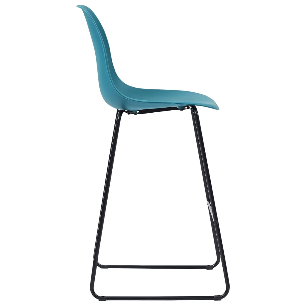 3 Piece Bar Set Plastic Turquoise