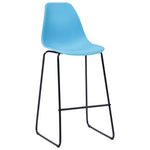 3 Piece Bar Set Plastic Blue