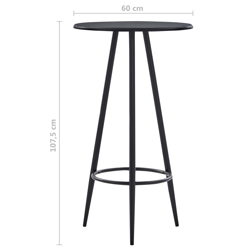 3 Piece Bar Set Plastic Red