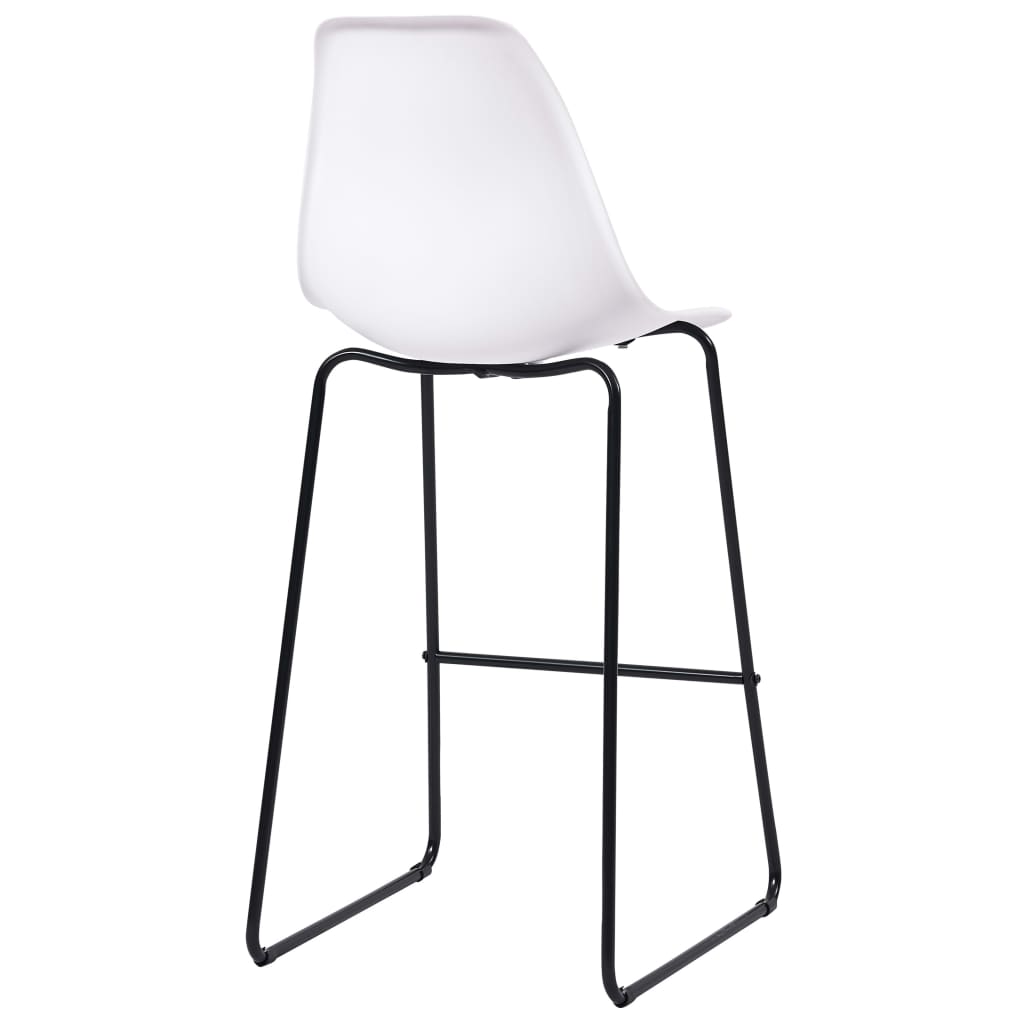 3 Piece Bar Set Plastic White