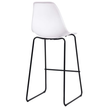 3 Piece Bar Set Plastic White