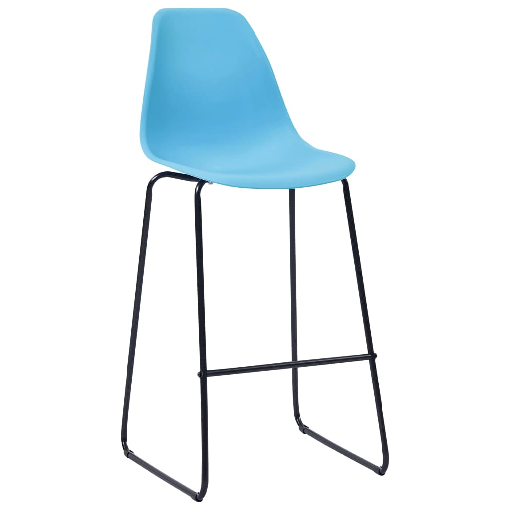 5 Piece Bar Set Plastic Blue