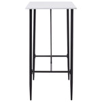 5 Piece Bar Set Plastic White