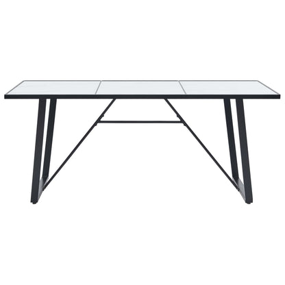7 Piece Dining Set Light Grey Faux Leather