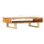 Coffee Table 110x55x30 cm Solid Sheesham Wood