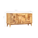 Sideboard 145x40x76 cm Solid Sheesham Wood