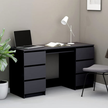 Writing Desk Grey 140x50x77 cm Chipboard