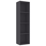 Book Cabinet Grey 40x30x151.5 cm Chipboard