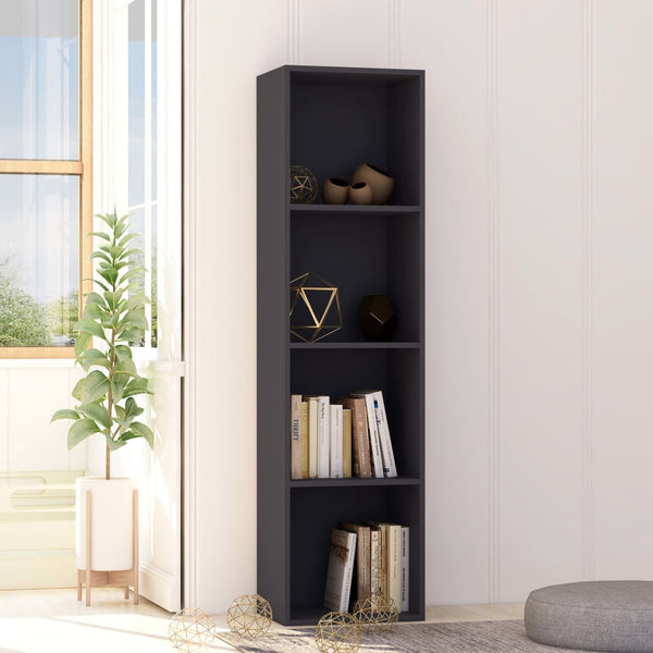  Book Cabinet Grey 40x30x151.5 cm Chipboard