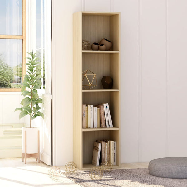  Book Cabinet Sonoma Oak 40x30x151.5 cm Chipboard