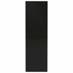 Book Cabinet High Gloss Black 98x30x98 cm Chipboard