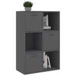 Storage Cabinet Grey 60x29.5x90 cm Chipboard