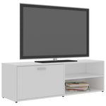 TV Cabinet White 120x34x37 cm Chipboard