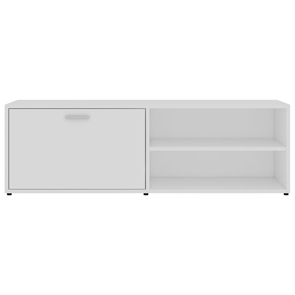 TV Cabinet White 120x34x37 cm Chipboard