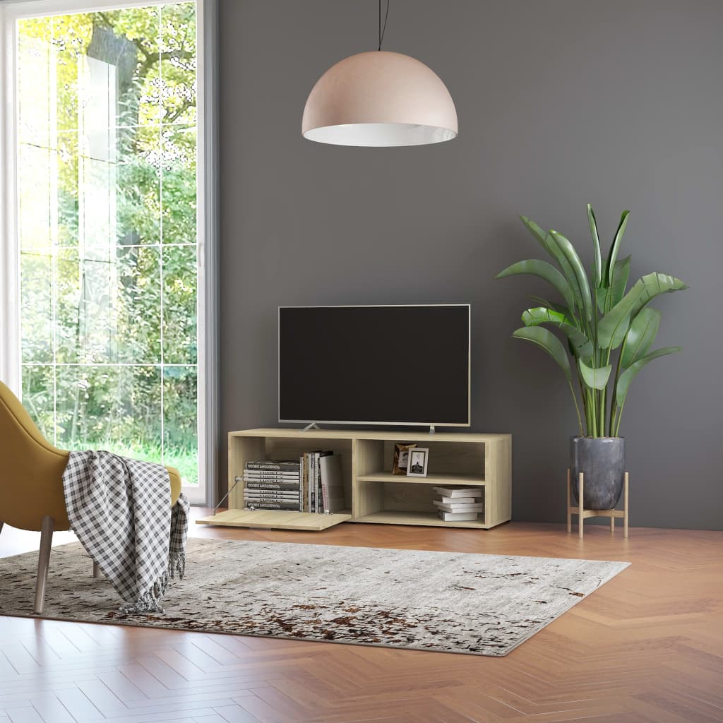 TV Cabinet Sonoma Oak 120x34x37 cm Chipboard