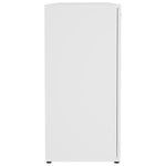 Sideboard High Gloss White 120x35.5x75 cm Chipboard