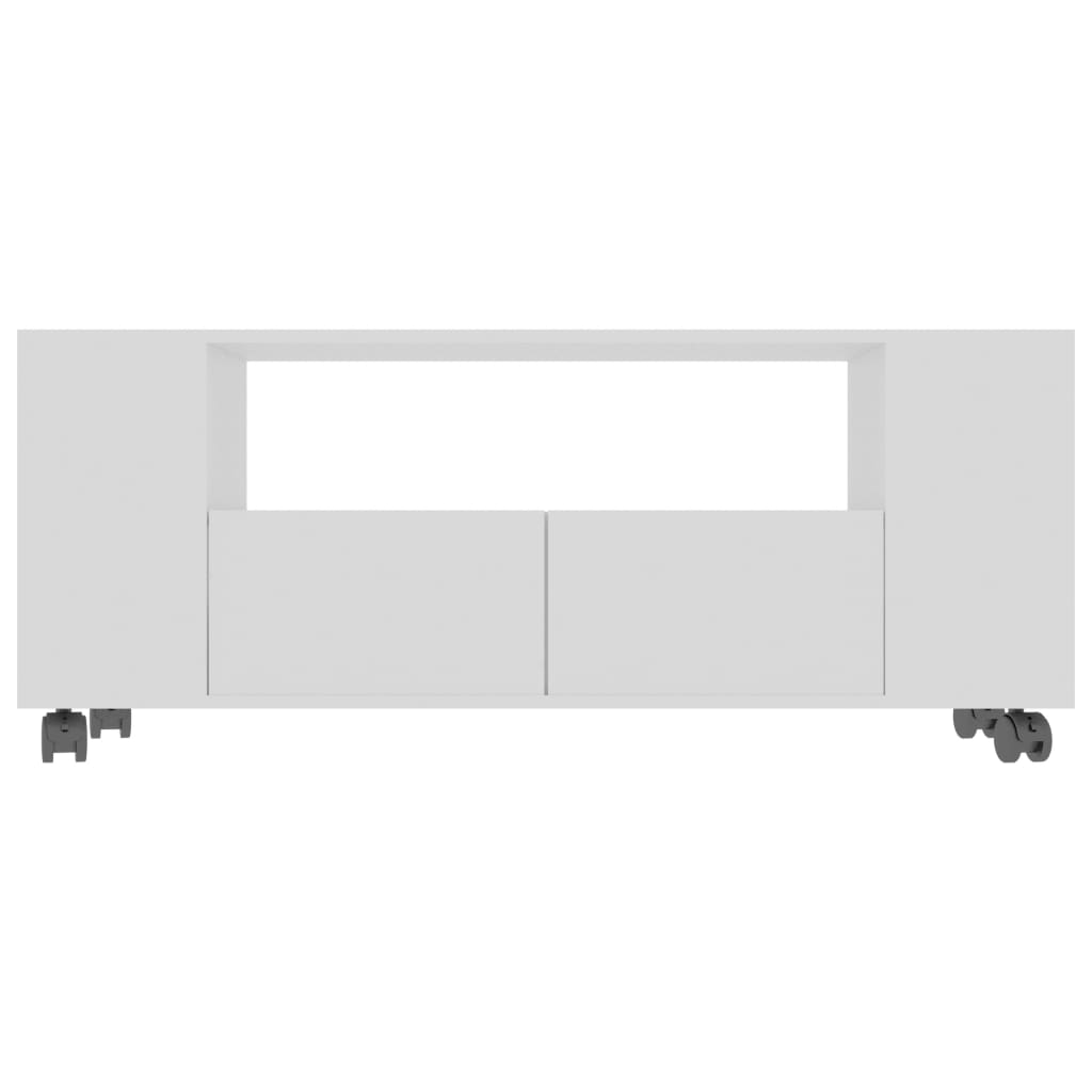 TV Cabinet White 120x35x43 cm Chipboard
