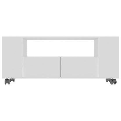 TV Cabinet White 120x35x43 cm Chipboard
