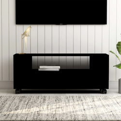 TV Cabinet Black 120x35x43 cm Chipboard