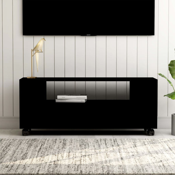  TV Cabinet Black 120x35x43 cm Chipboard