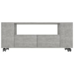 TV Cabinet Concrete Grey 120x35x43 cm Chipboard