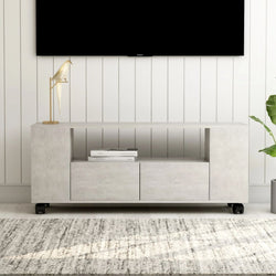 TV Cabinet Concrete Grey 120x35x43 cm Chipboard