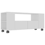 TV Cabinet High Gloss White 120x35x43 cm Chipboard