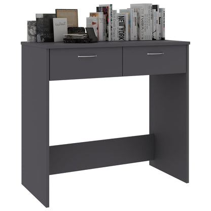 Desk Grey 80x40x75 cm Chipboard