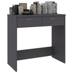 Desk Grey 80x40x75 cm Chipboard
