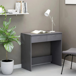 Desk Grey 80x40x75 cm Chipboard