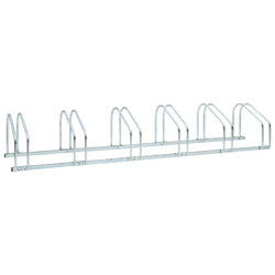 6-Bike Parking Floor Rack 168x33x27 cm Steel