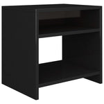 Bedside Cabinets 2 pcs High Gloss Black 40x30x40 cm Chipboard